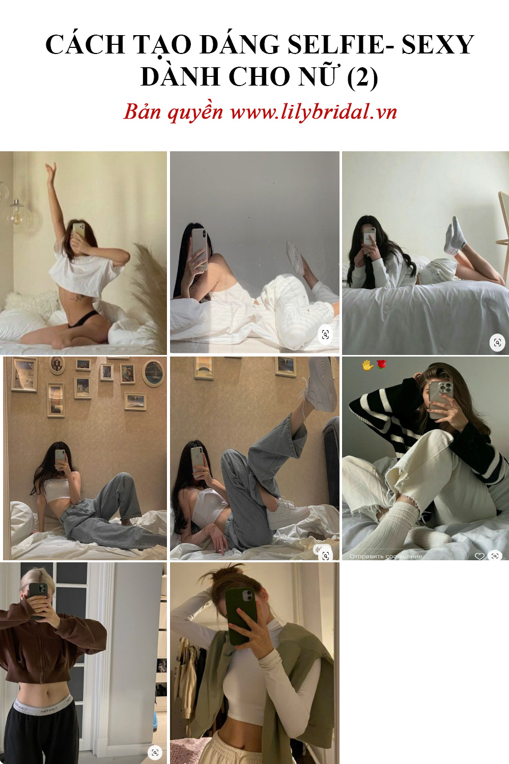 cách tạo dáng selfie sexy dành cho nữ